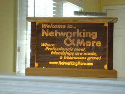 LED Sign Yellow Networking Professional Maple Mahogany Light Lighted Lighting Advertising Advertise